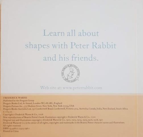 Shapes With Peter Rabbit Like New Recuddles.ch  (6216142192825)
