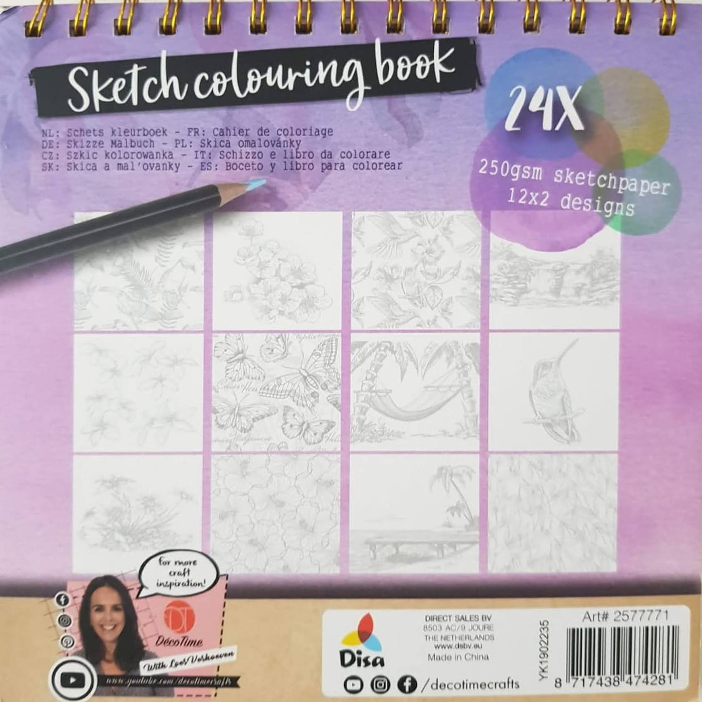 Sketch Colouring Book Like New Recuddles.ch  (6250210721977)