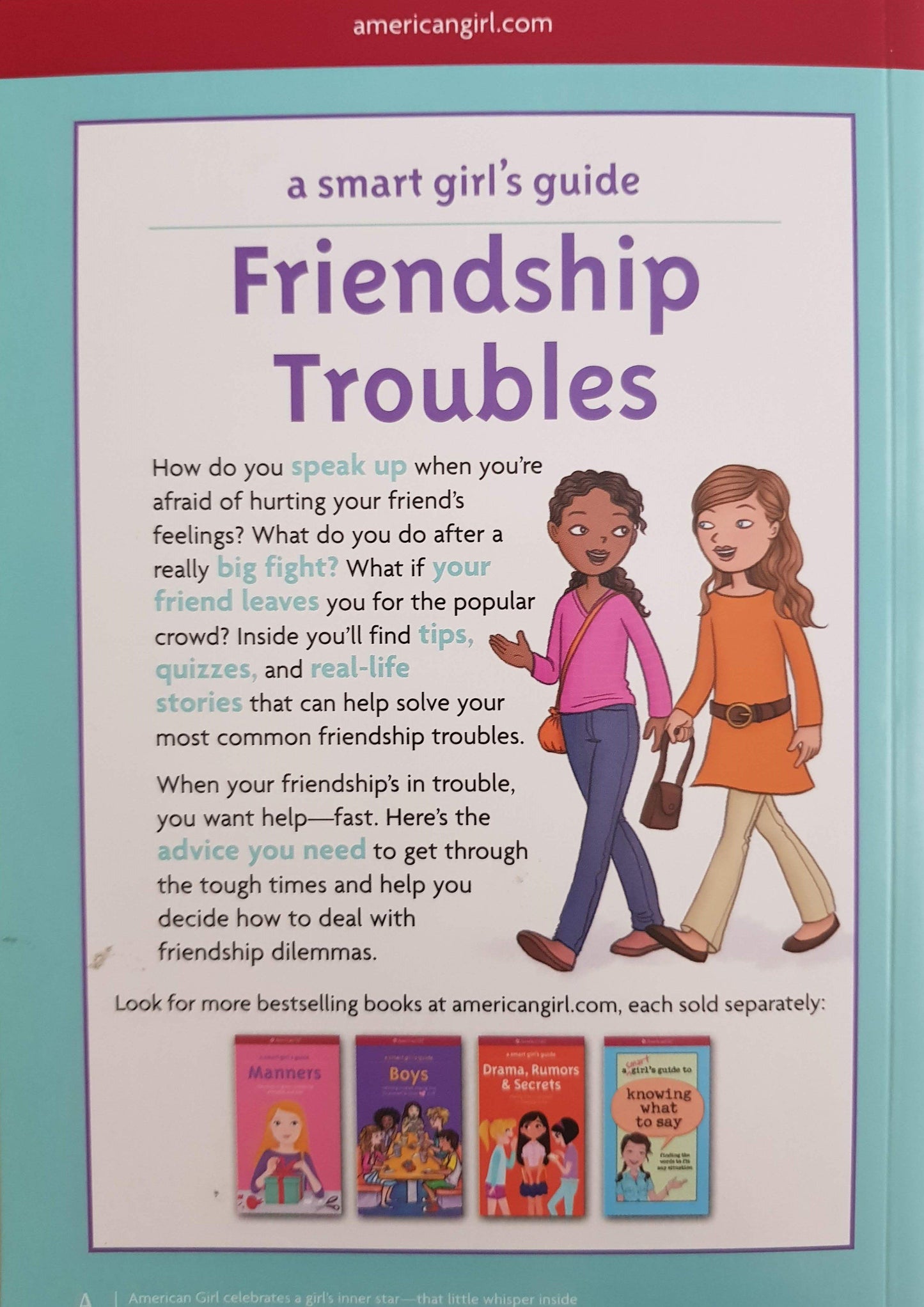 Smart girl's Friendship troubles Like New American Girl  (4630656909367)