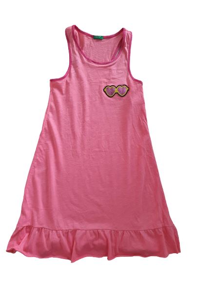 Summer dress with sequenced heart halter neck Benetton, 14 yrs( 160 cm) Benetton  (4602532003895)