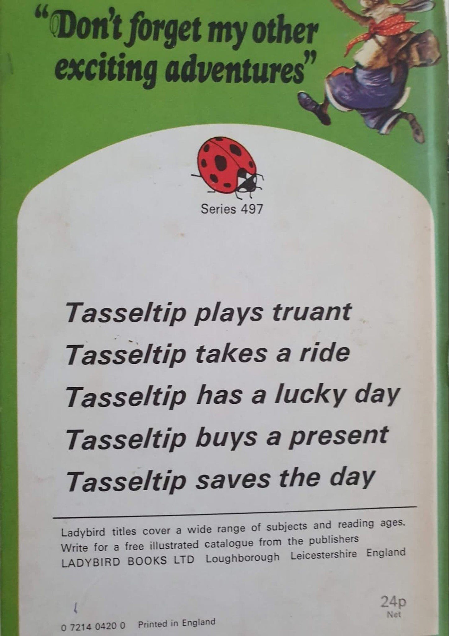 tasseltip and the boozle Well Read Ladybird  (6166055583929)