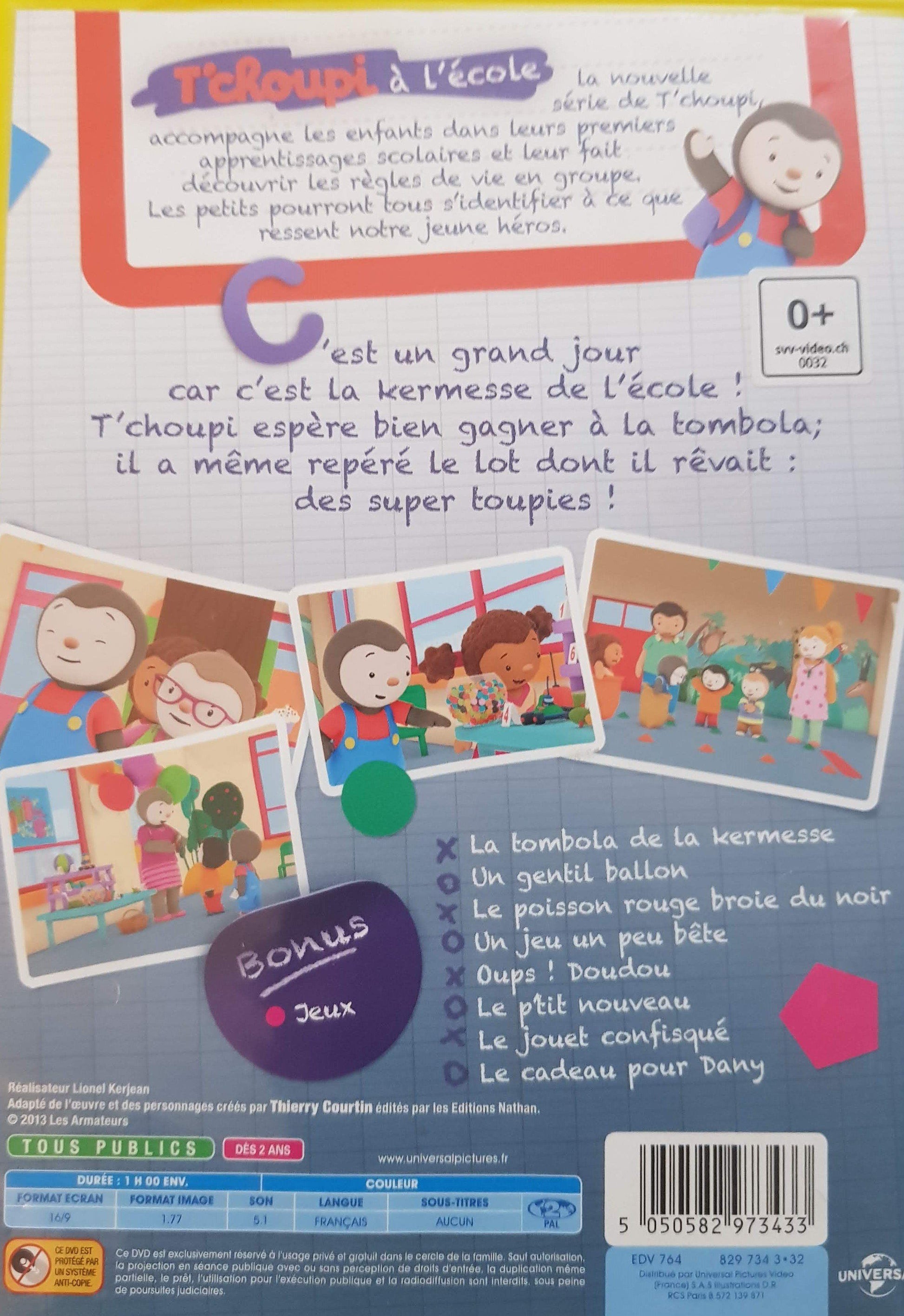 T'choupi à l'école DVD,French ReCuddles  (6215558332601)