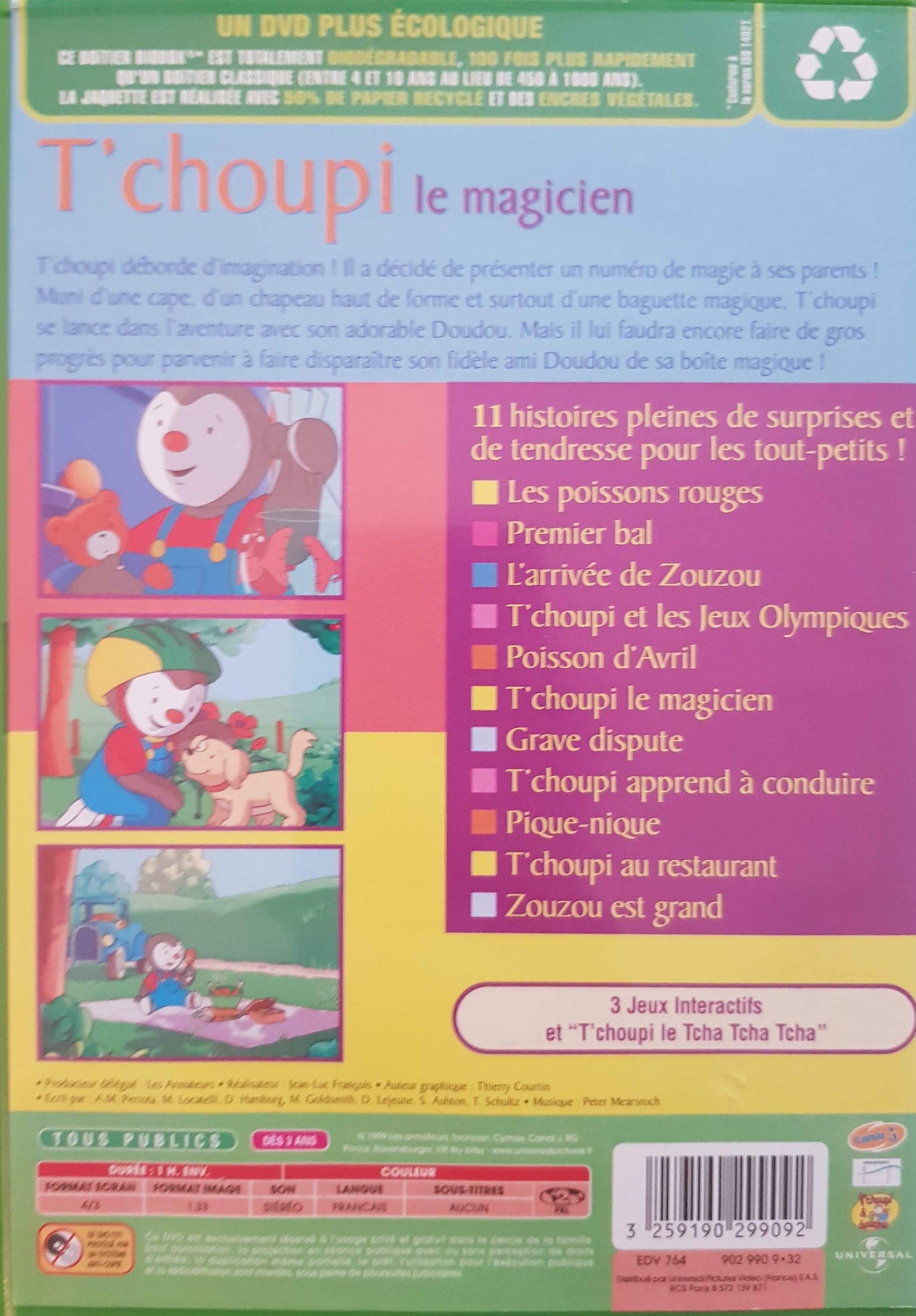 T'choupi le magicien DVD,French ReCuddles  (6215549616313)