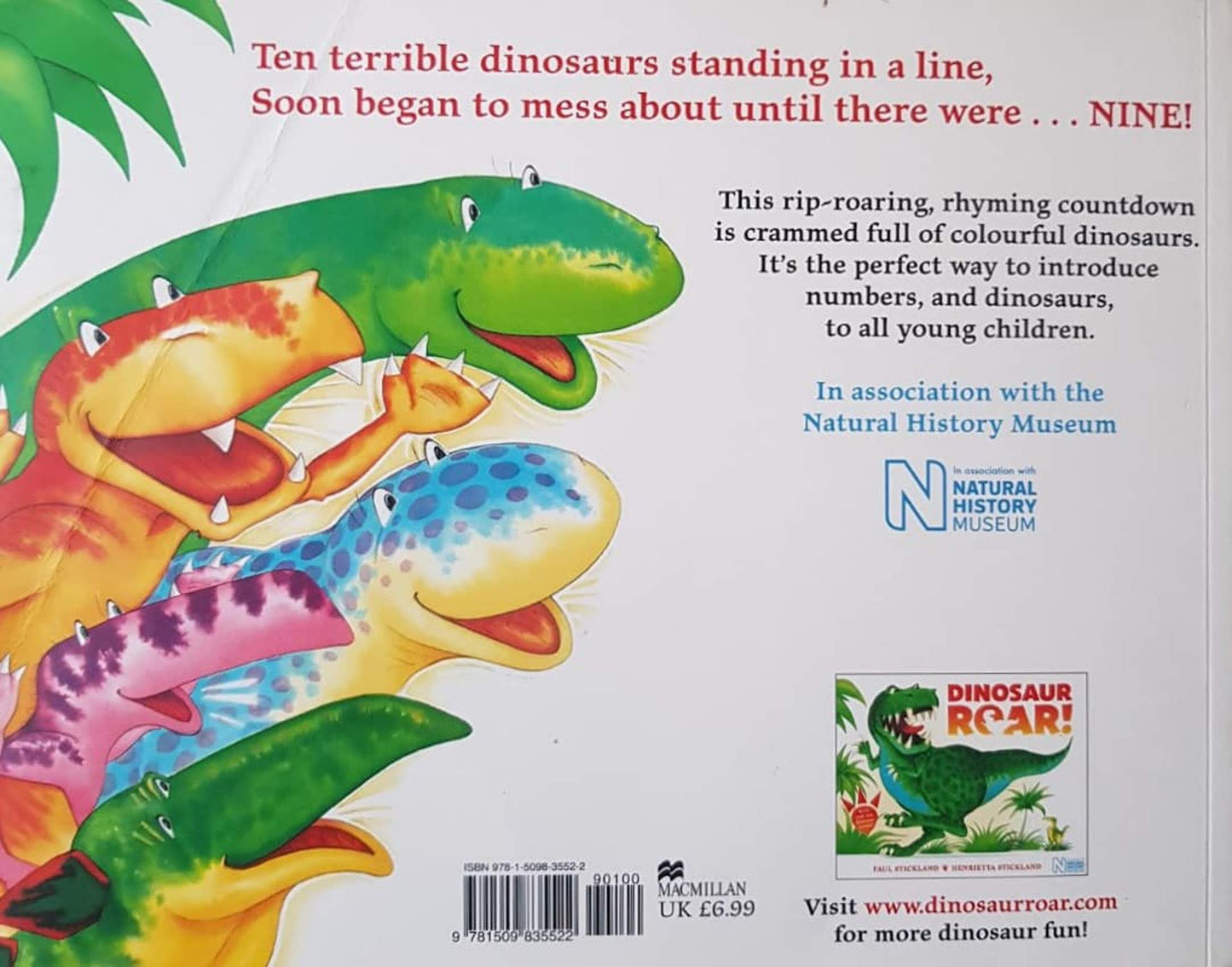 TEN TERRIBLE DINOSAURS Like New, 0-5 Yrs Recuddles.ch  (6561547255993)