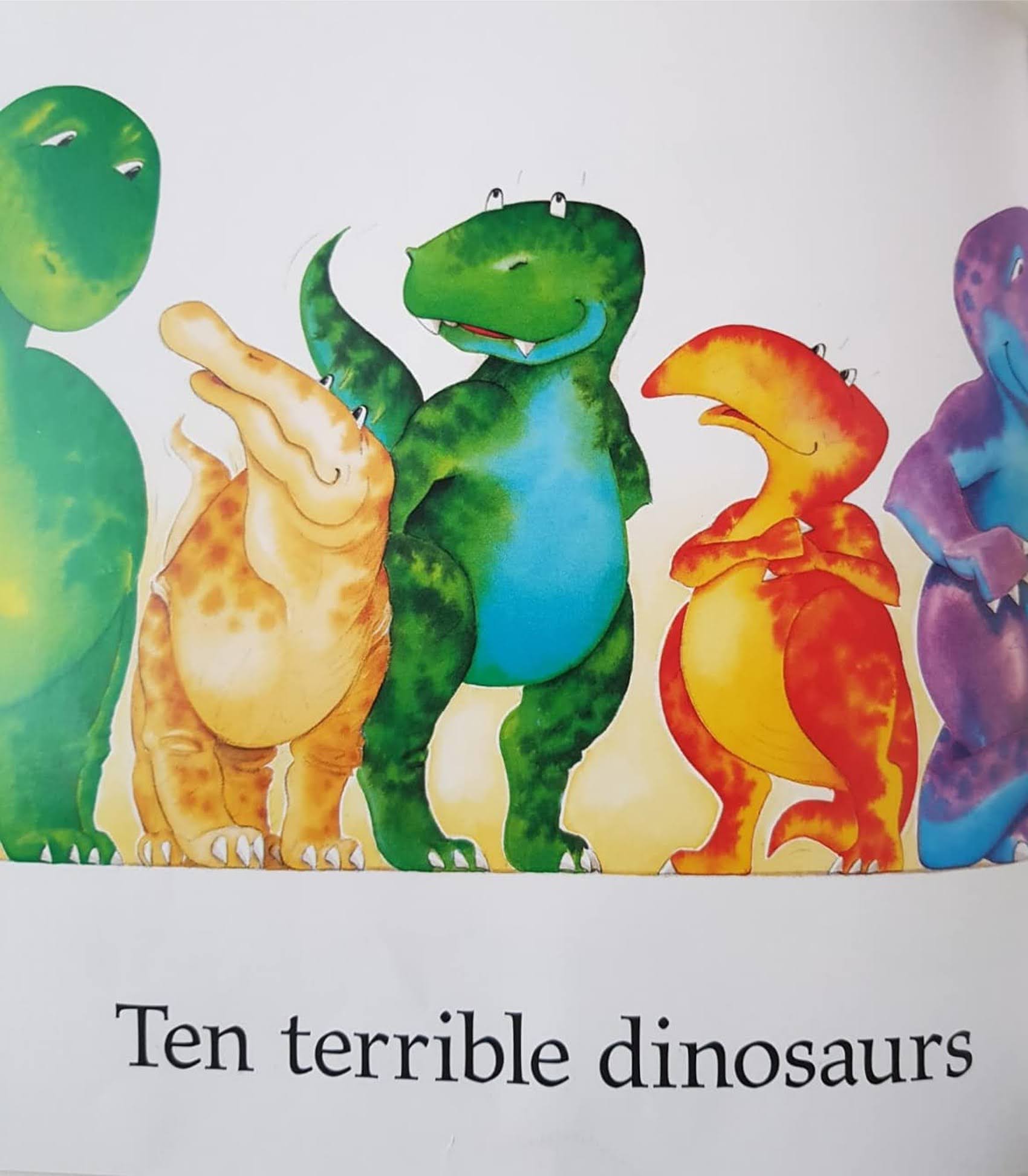 TEN TERRIBLE DINOSAURS Like New, 0-5 Yrs Recuddles.ch  (6561547255993)