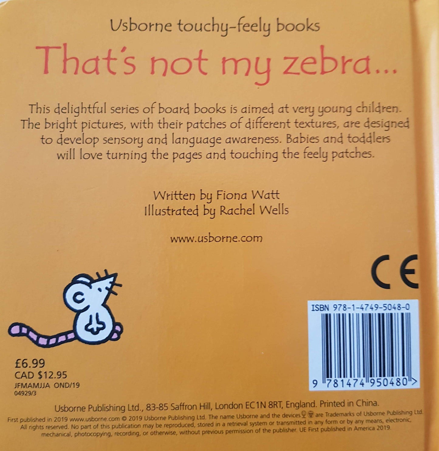 That's not my zebra… New Usborne  (6269370958009)