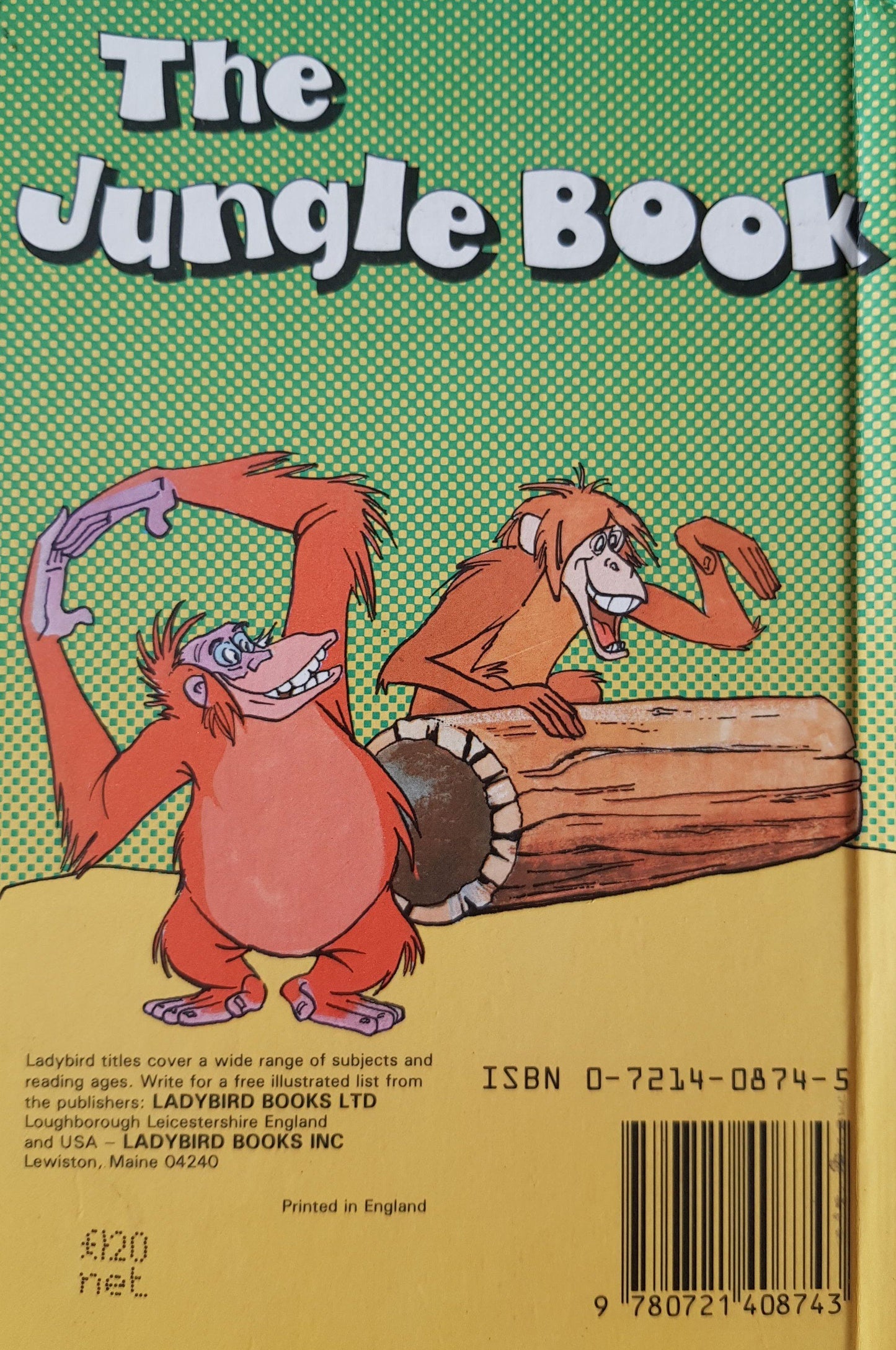 The Jungle Book Very Good, +4 Yrs Disney  (6299181023417)