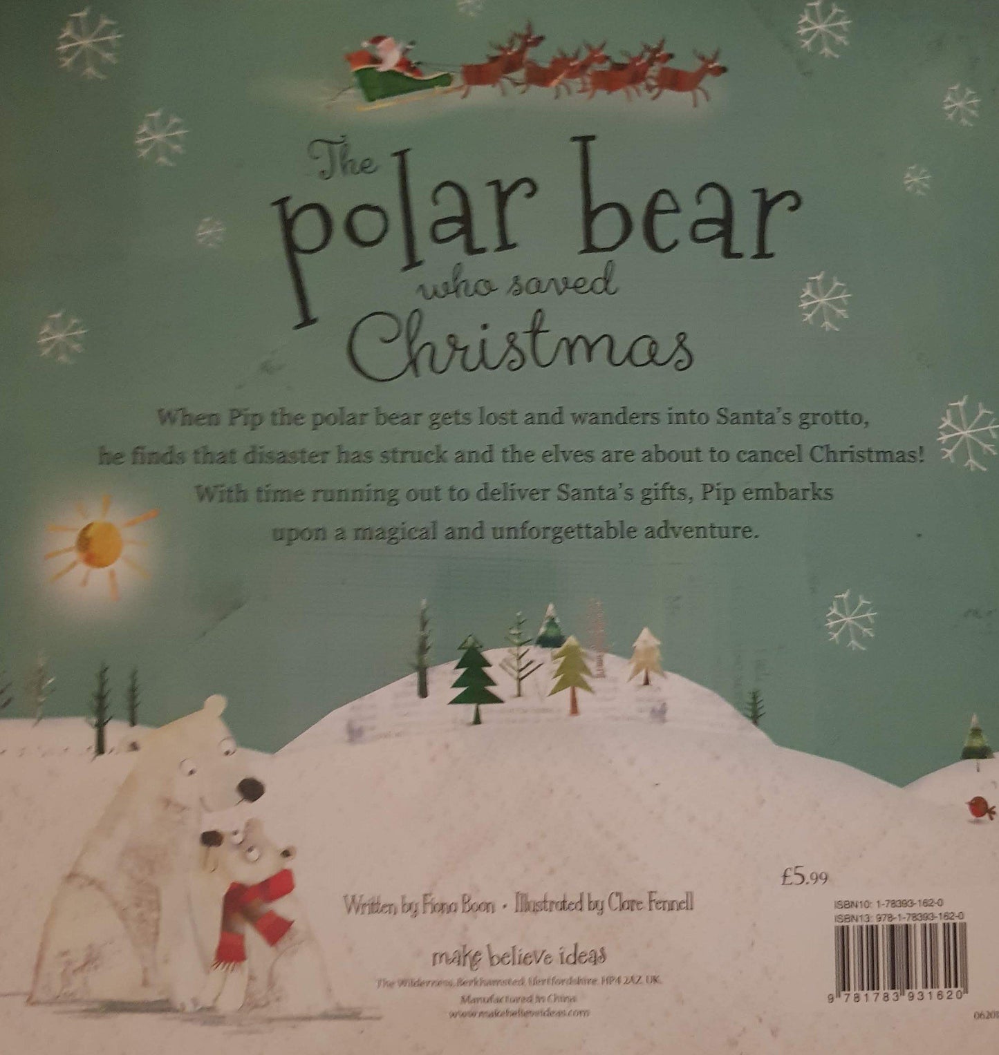 The Polar bear who saved Christmas Like New Recuddles.ch  (6200433148089)