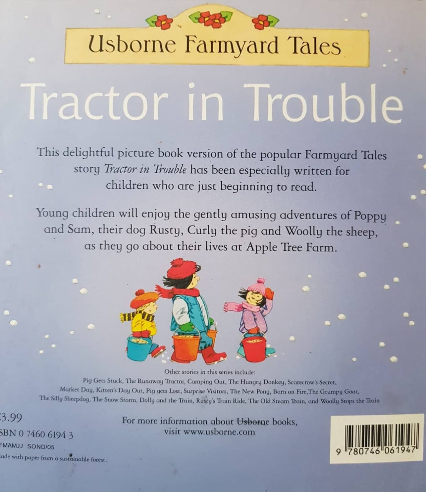 Tractor in Trouble Like New, 5+ Yrs Usborne  (6561547387065)