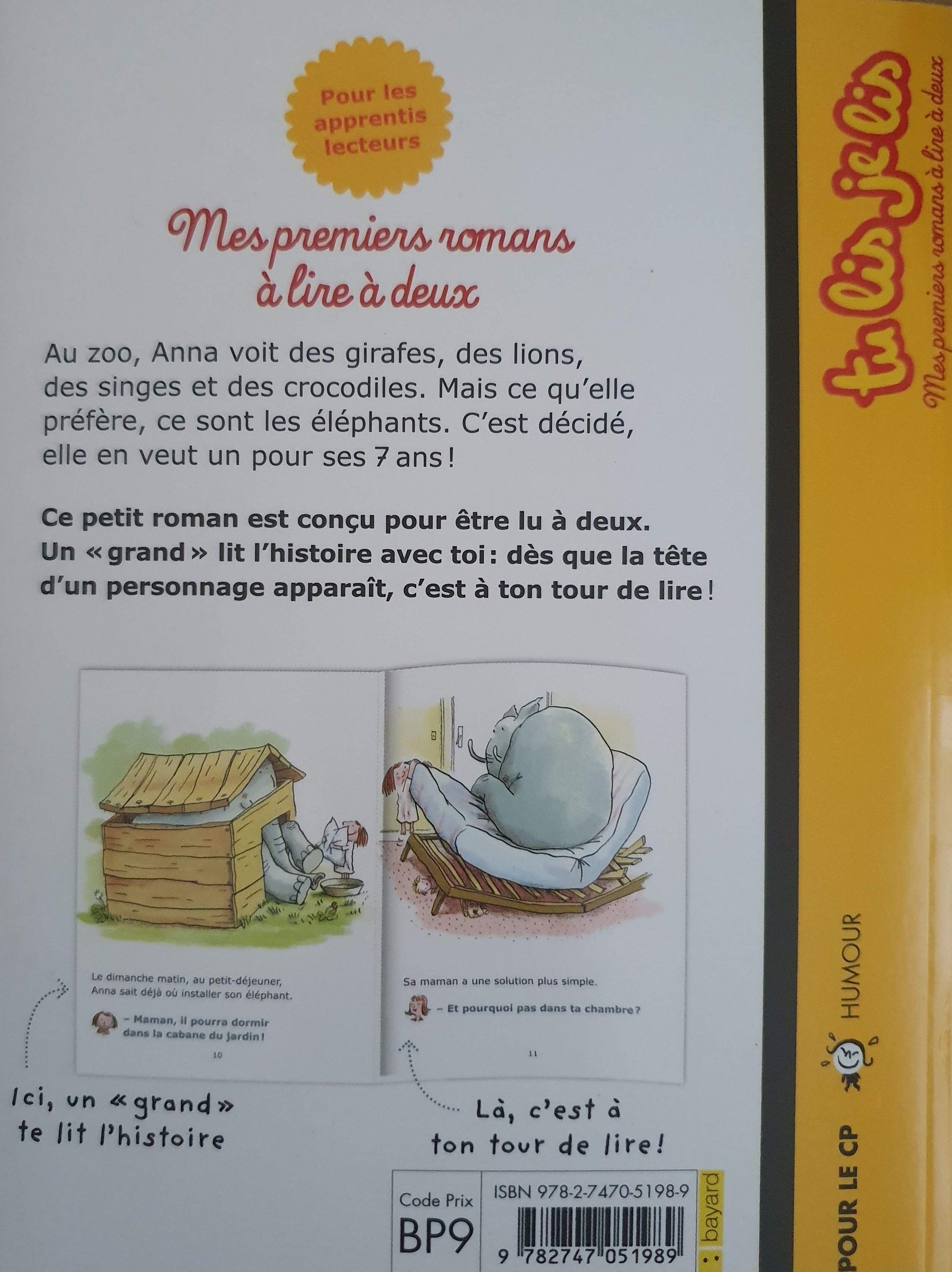 Un elephant pour mes 7 ans Very Good ,6+Yrs Recuddles.ch  (6703162065081)