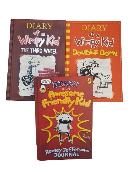 Wimpy Kids 3 Books set Like New, 9-12 Years Book Bundle  (7064937398457)