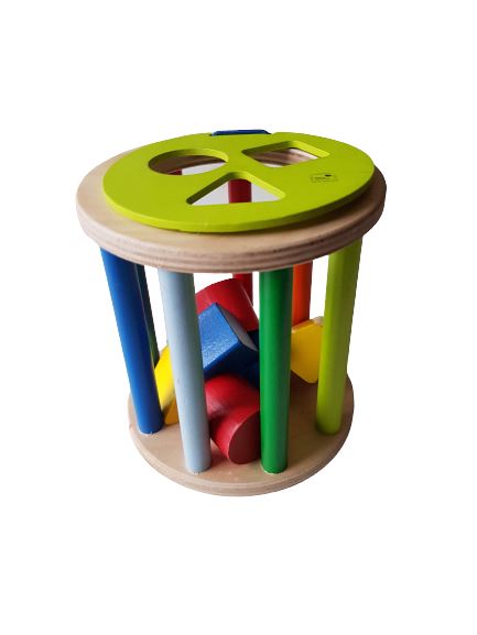 Wooden Shape Sorter Toy - Montessori Inspired Like New, 0- 2 yrs Fisher Price  (6545665458361)